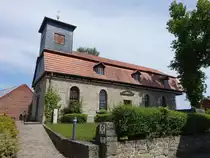 L�derbach, evangelische Dorfkirche, erbaut im 12. Jahrhundert, Chor 15. Jahrhundert (03.06.2022)