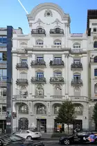 Die Casa de la Luna am Anfang von Madrid´s Prachtstra�e Gran V�a. (November 2022)