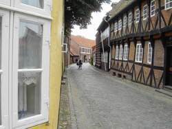 Typisch d�nische Gasse in Ribe.