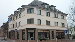 Haus mit Cardinenhesch�ft in Lehrte/Marktstra�e.