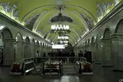Die Station Komsomolskaya der Moskauer Metro am �bergang zur Linie 1.