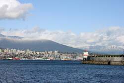 Nord Vancouver Mitte Mrz 2012 gesehen vom Stanley Park.