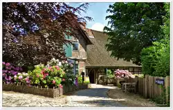 Freilichtmuseum Kiekeberg, Eingang/Ausgang, geh�rt zur Gemeinde Rosengarten vor den Toren Hamburgs, Juni 2013.