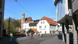 ERFURT, Sch�sserstrasse, Blick zur Neuen M�hlem Aufnahme: Sommer 2007