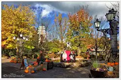 Heide-Park-Resort Soltau, geschm�ckt zum Thema der Zeit, Halloween Oktober 2012 