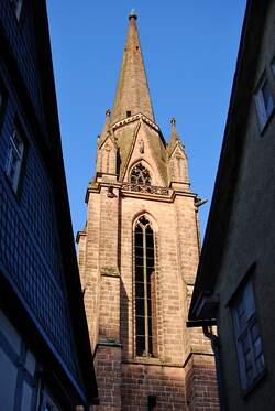 Elisabethkirche Marburg, Detailansicht des S�dturms.
